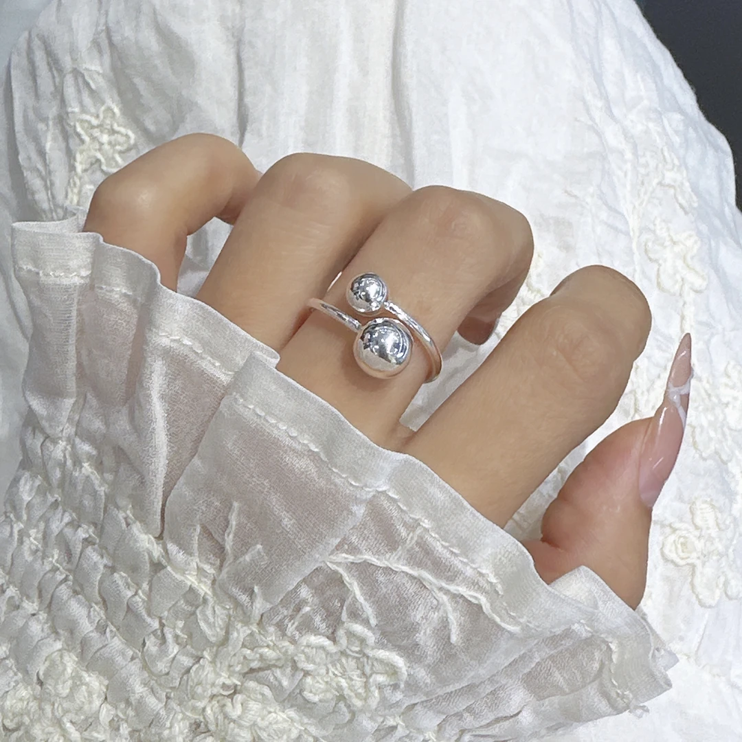 足银戒指 纯银时来运转戒指69