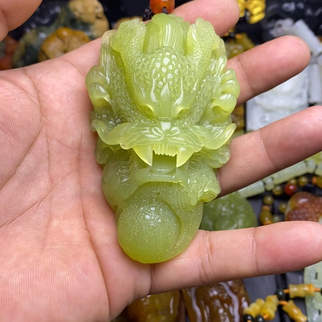 蛇纹石玉手把未镶嵌L****G