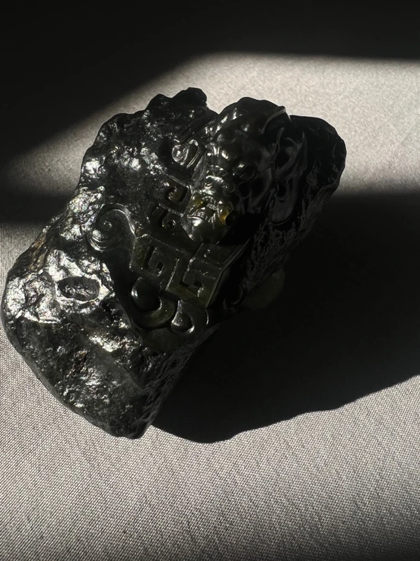 和田玉戈壁料守护挂件