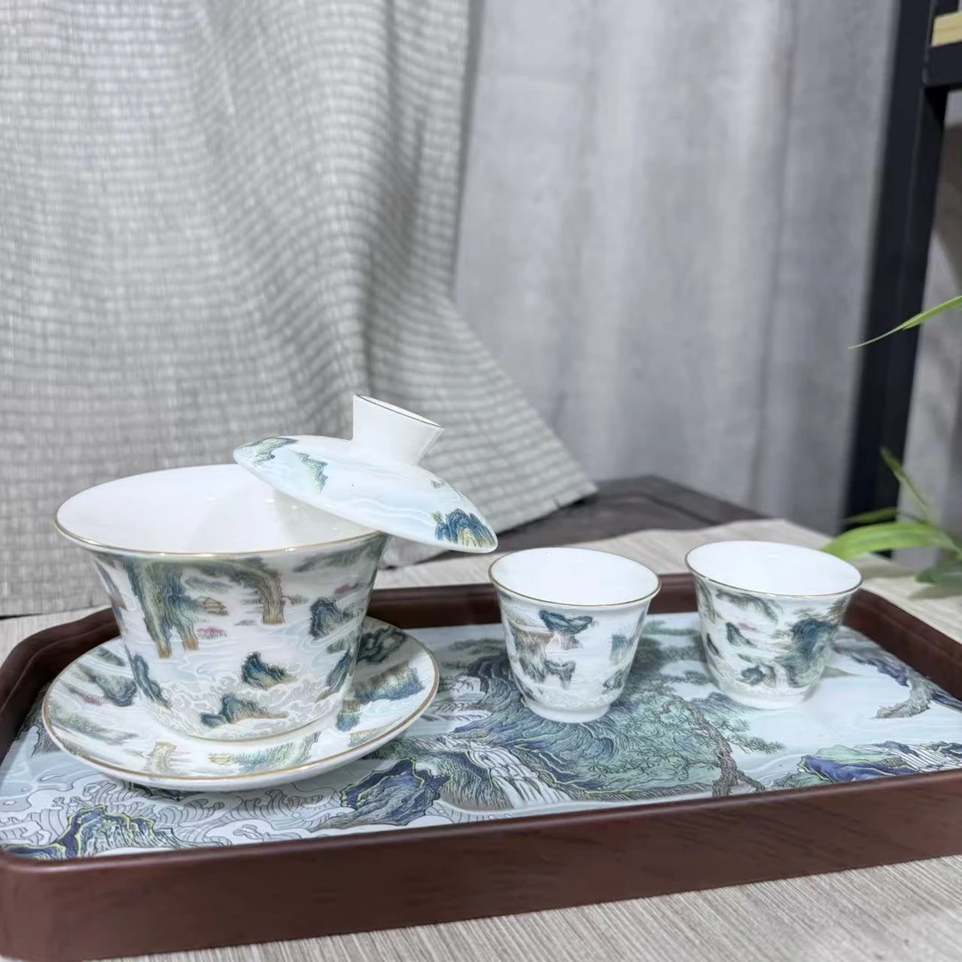 【中国邮政专属链接】千里江山茶具套组mc073