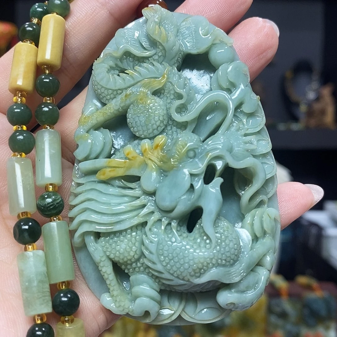 未镶嵌岫玉挂件吊坠项链