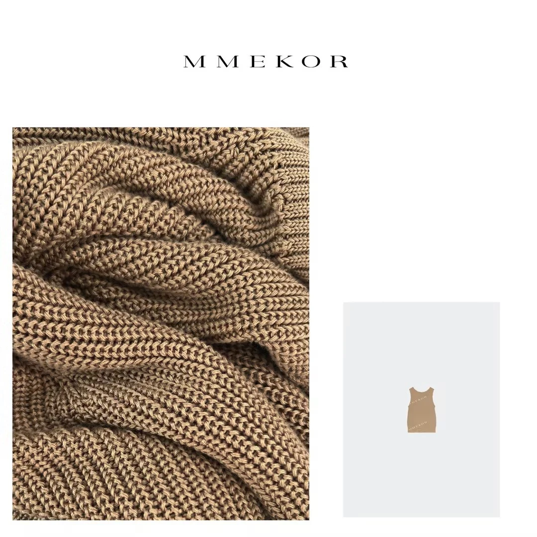 MMEKOR“心动符号”背心 2025新款末日美拉德风针织马甲 86941