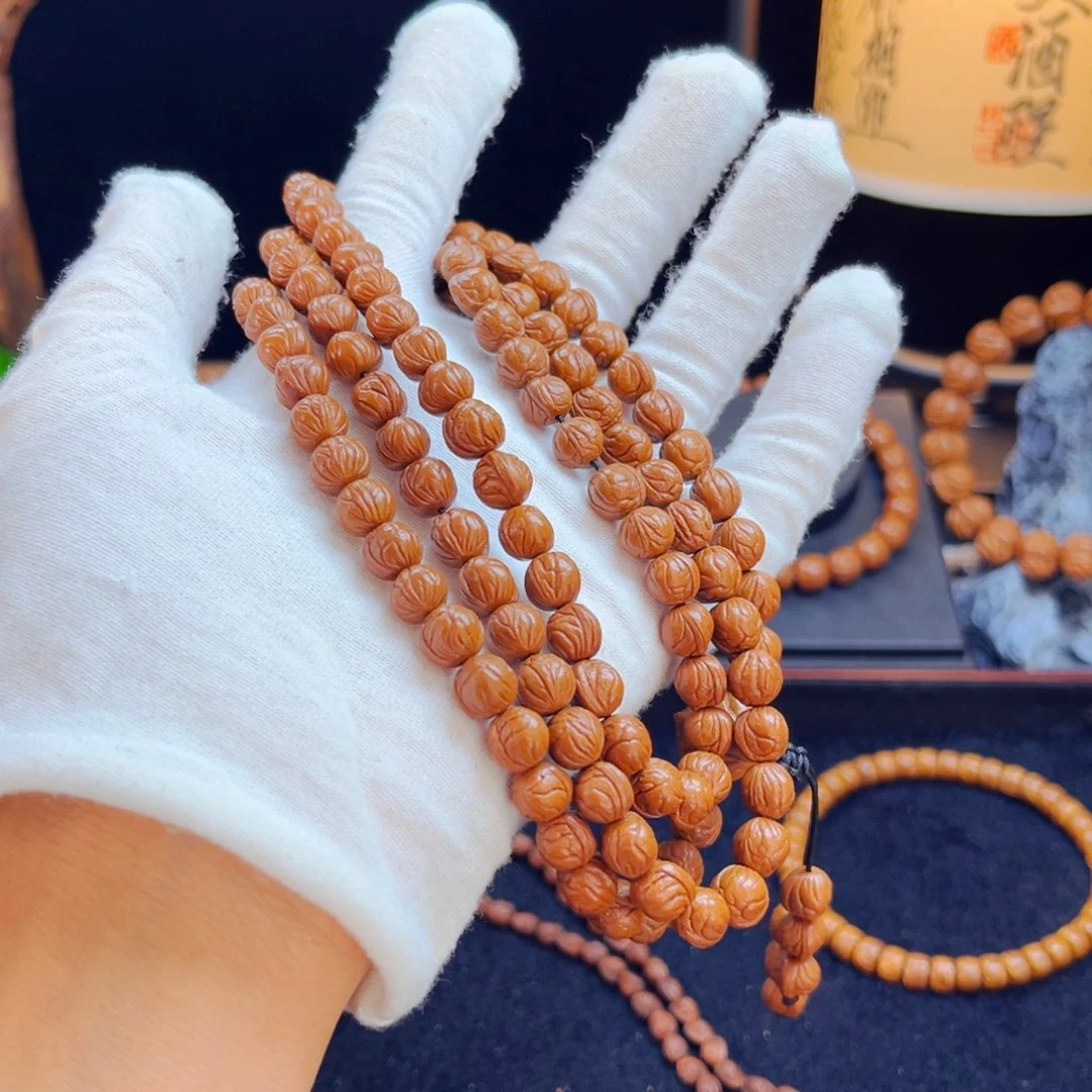 倾***叙桃核吊坠野生桃核