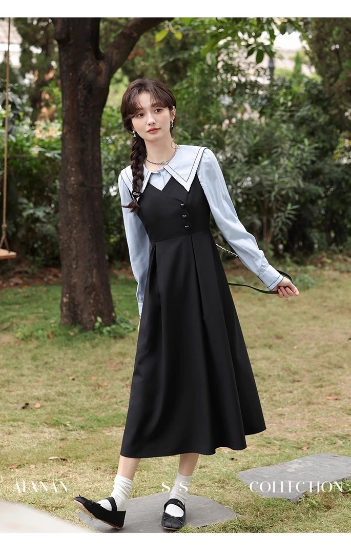 鹿向南《粉丝福利》精致连衣裙女2025早春季设计感气质裙子