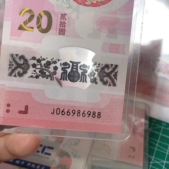 塑料2025年纪念钞号码如图所示包68分pmg循环698