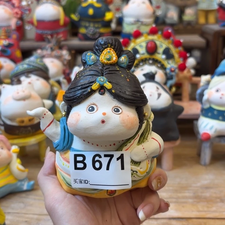 银***溪摆件手捏陶艺摆件