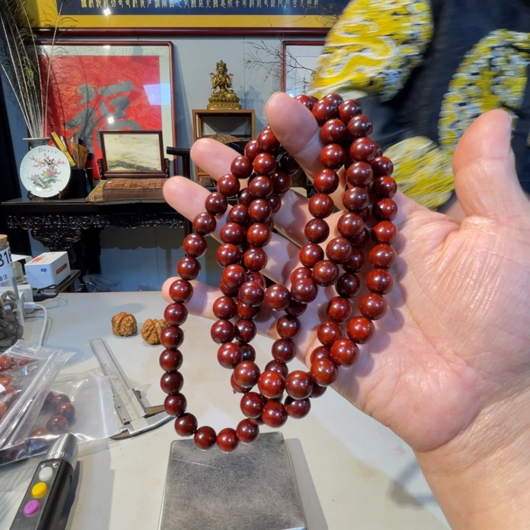 檀香紫檀（小叶紫檀）1.0的108颗琴料319号