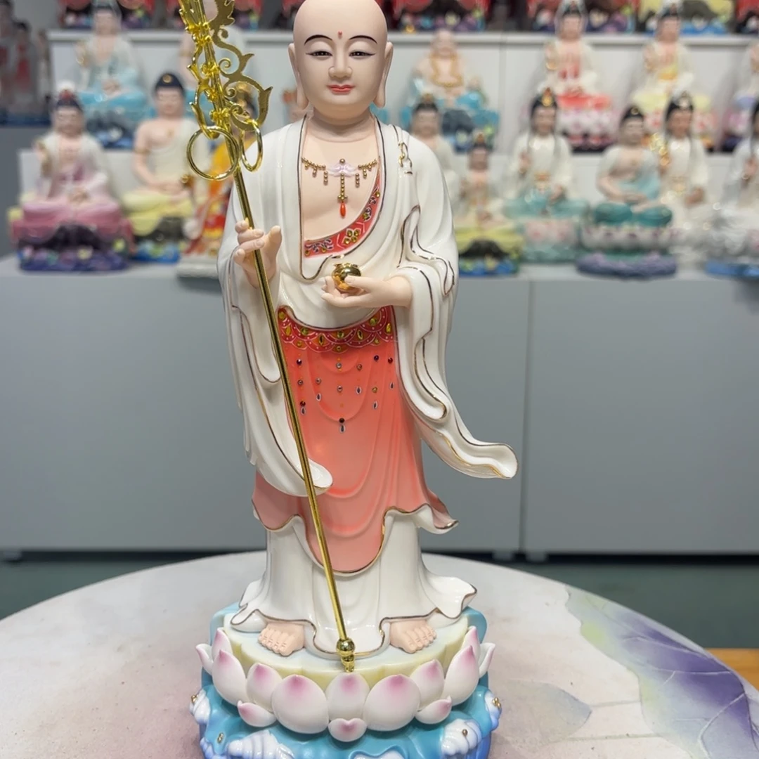 摆件刘*非瓷摆件观音地藏菩萨