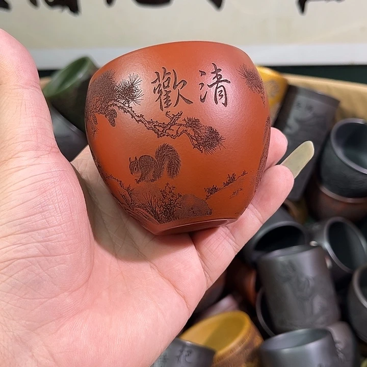 茶杯紫砂全手工紫砂主人杯