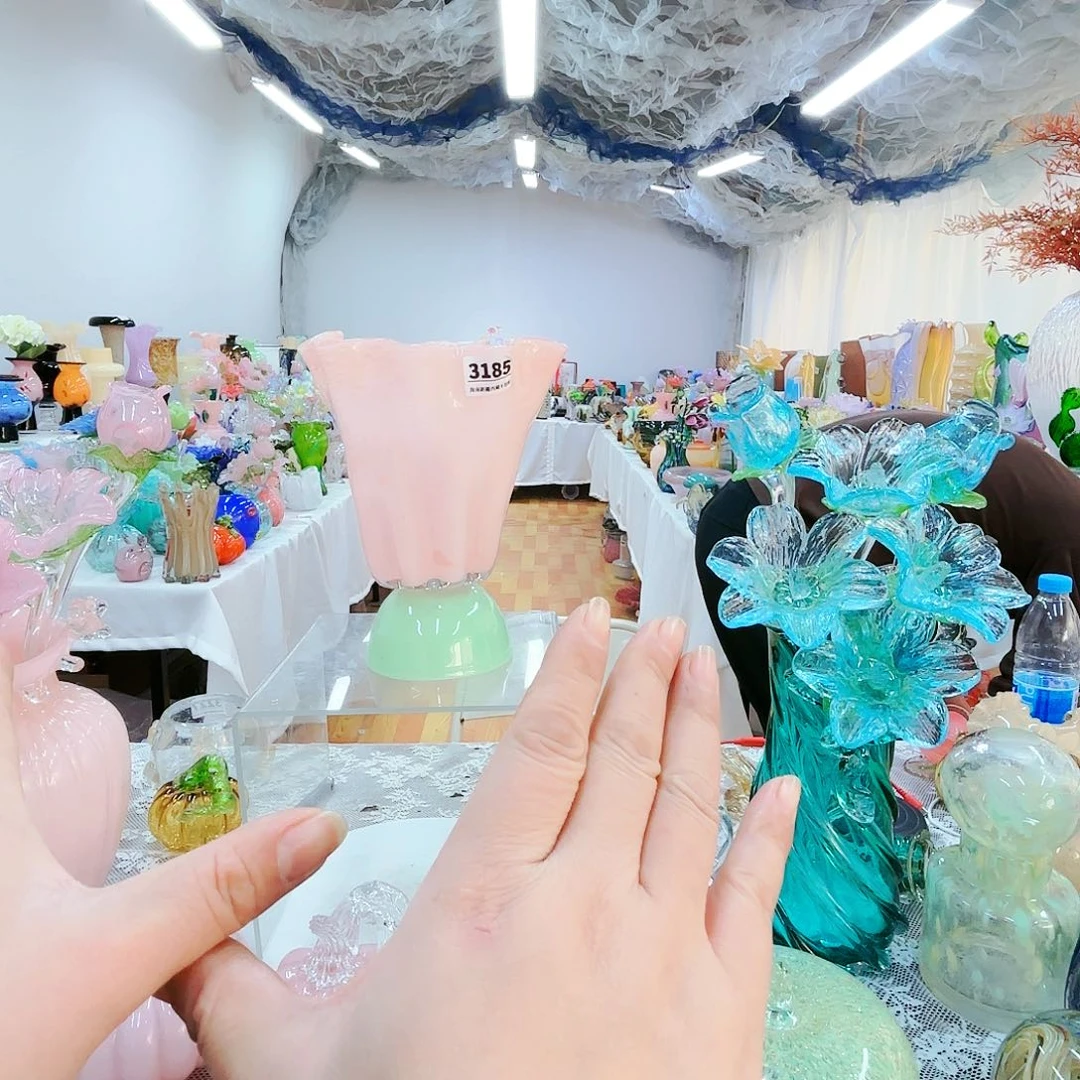 瑕疵福利不退不换琉璃花瓶花器艺术品