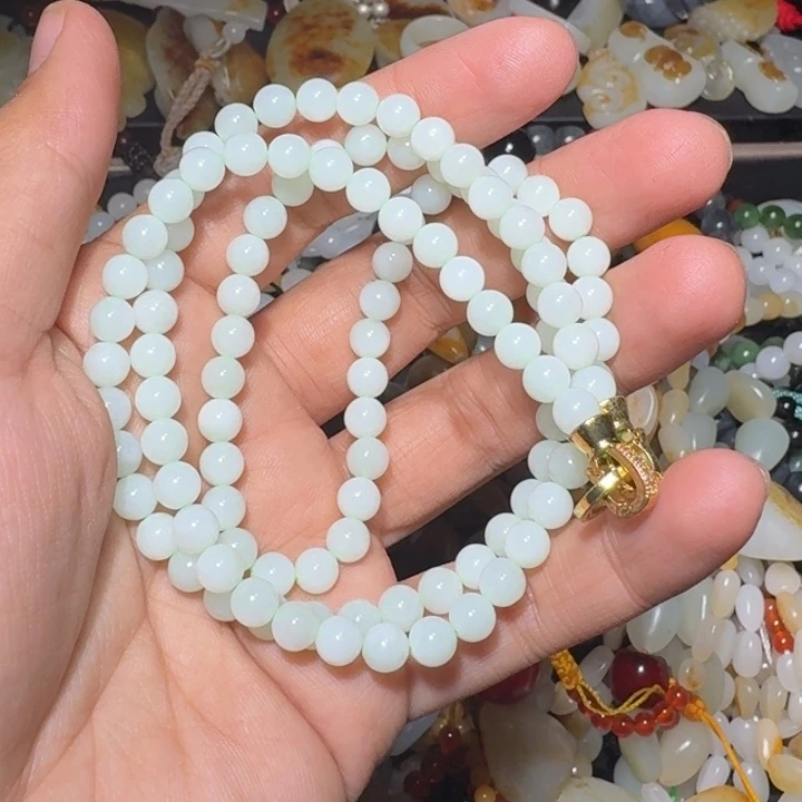 和田玉未镶嵌项链