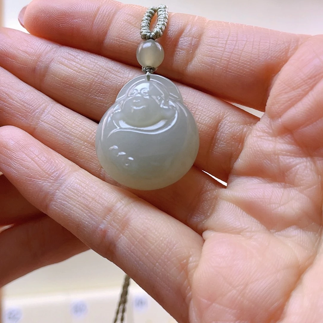 和田玉吊坠(赠链)未镶嵌微*光