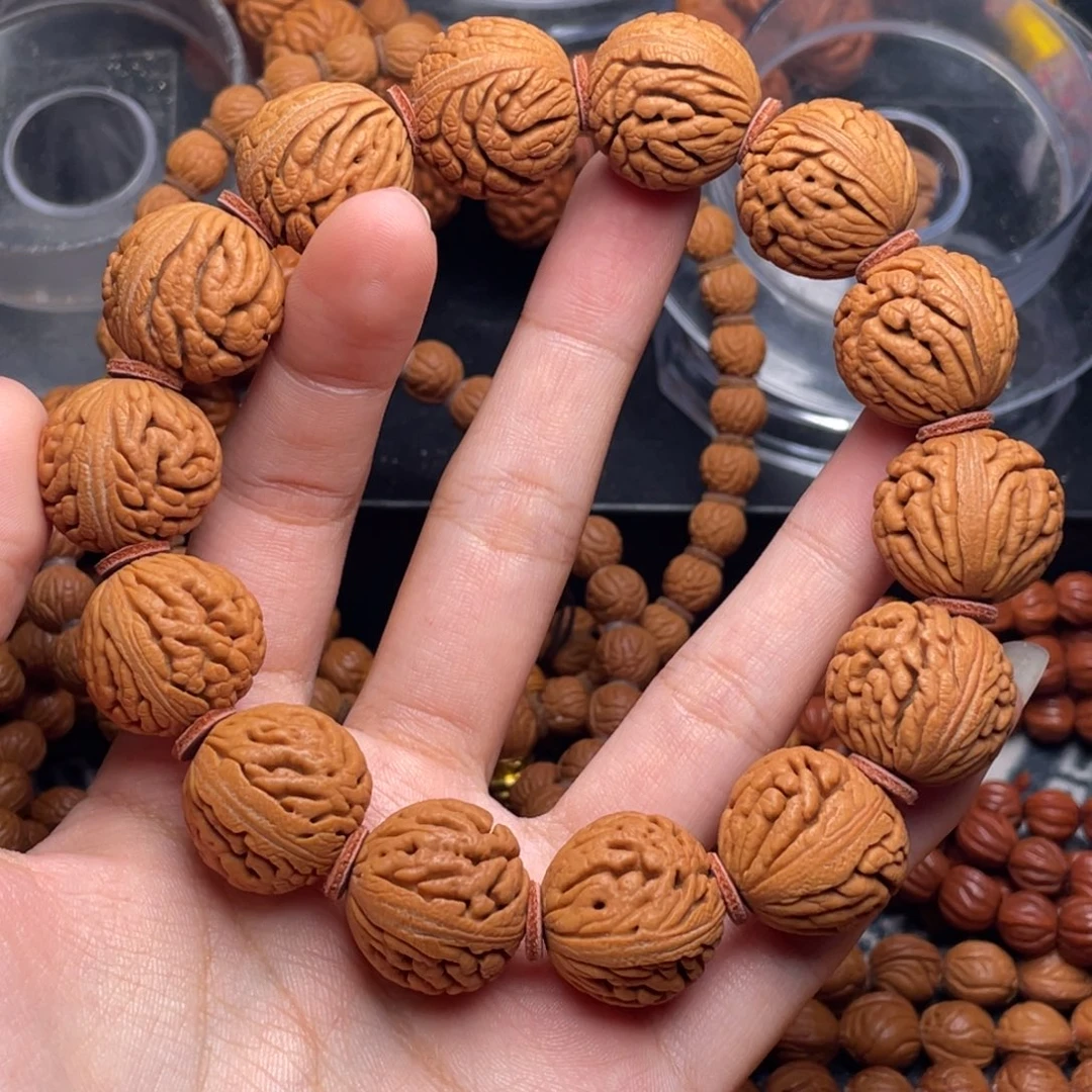 木质类秦岭核桃密纹绣球