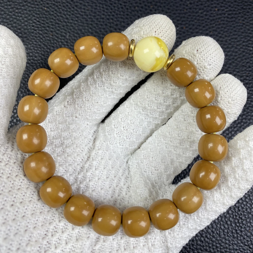 猴头核桃雕刻龙岩料精工高抛老型单圈卡12-14 A508