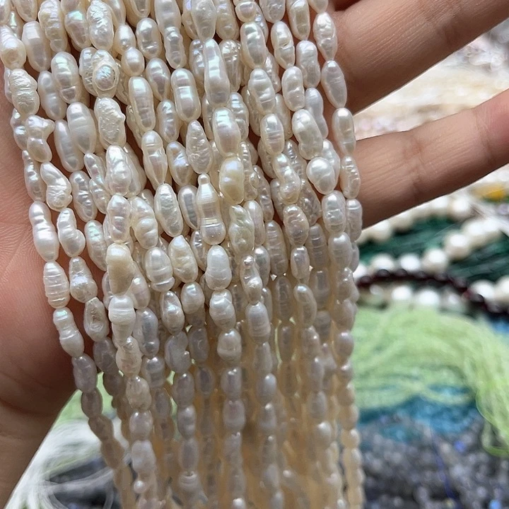 未镶嵌玛瑙/玉髓珠宝半成品一条4.5mm左右克旭珍珠