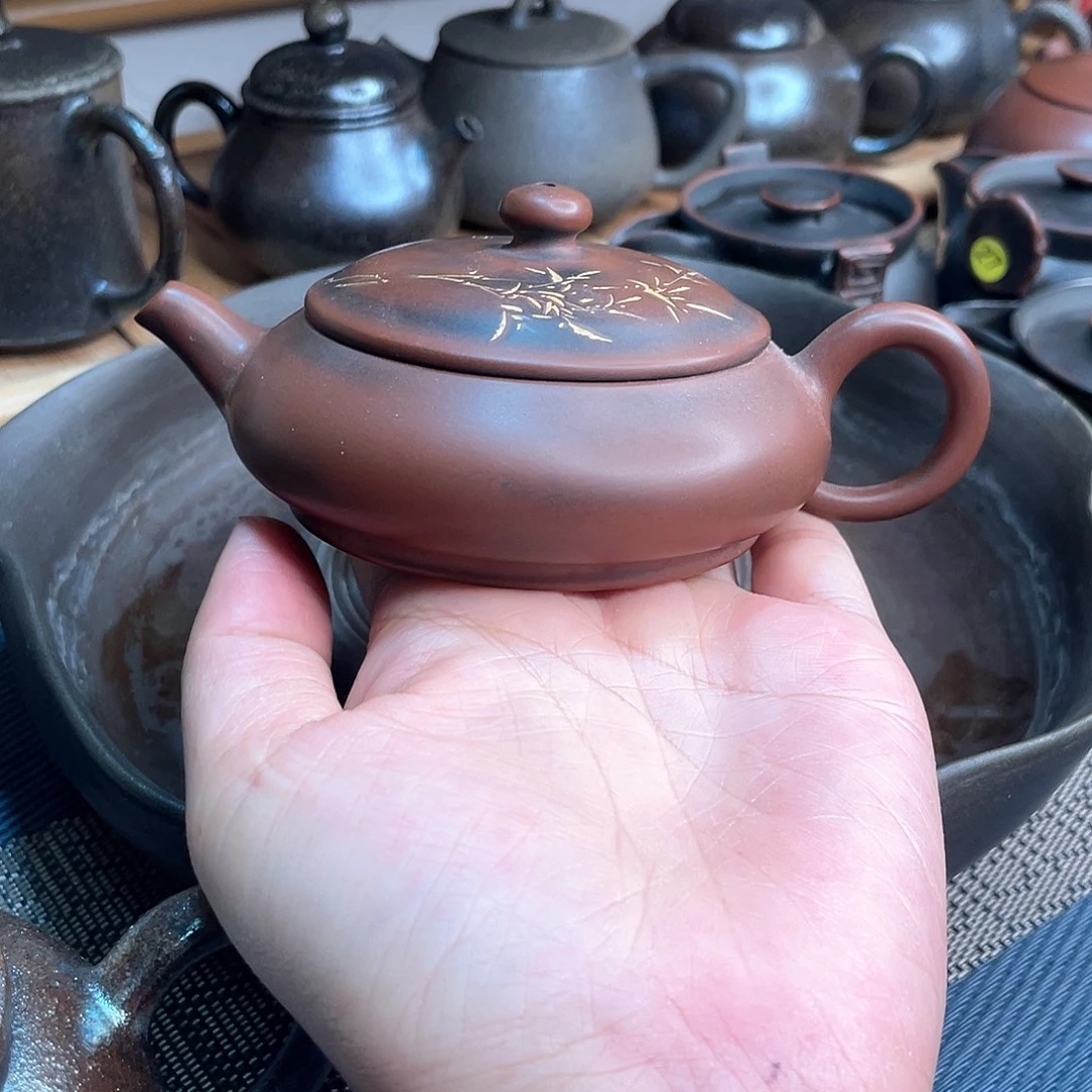 茶壶广西钦州坭兴陶茶壶微瑕品80毫升