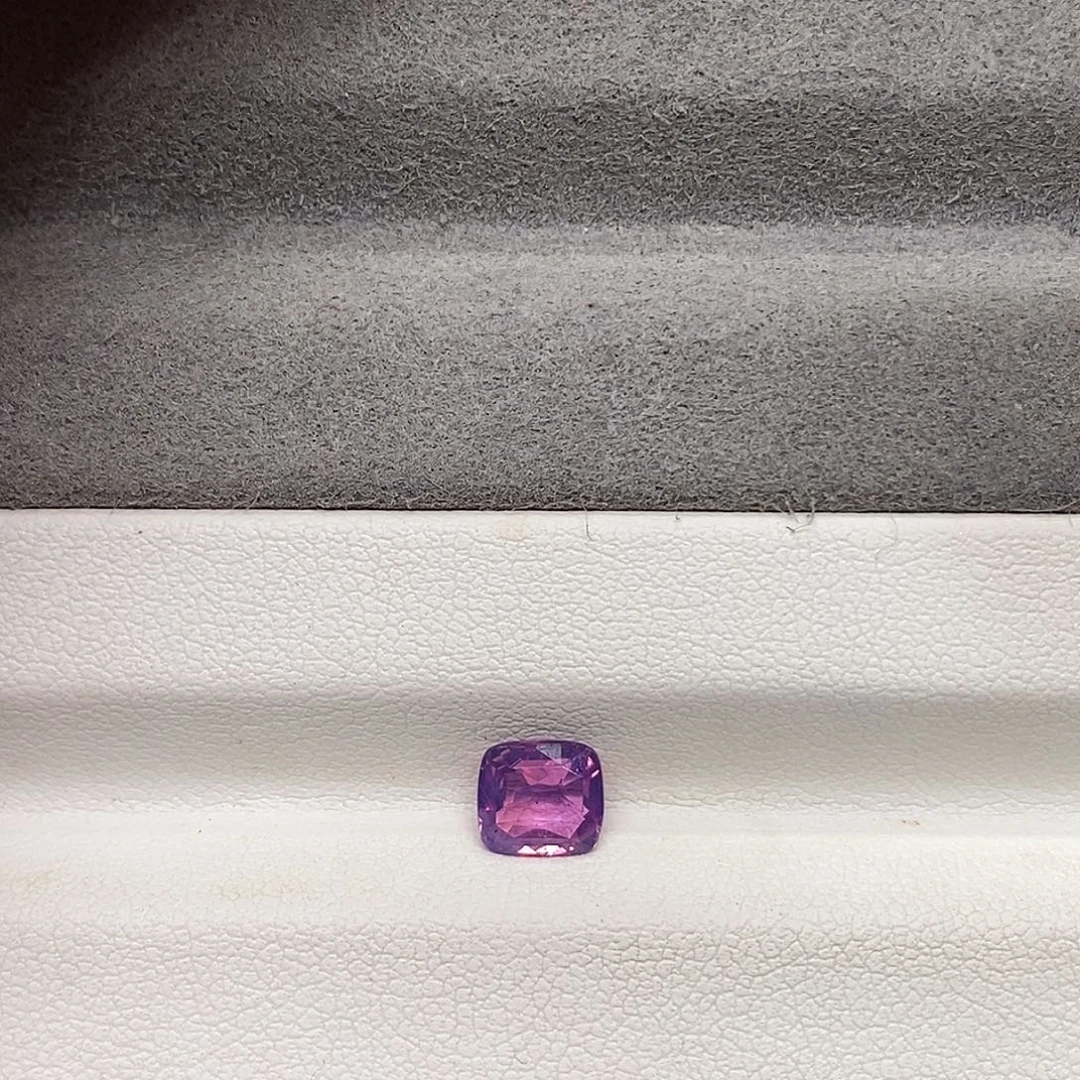 蓝宝石裸石1.19克拉天然无烧紫蓝宝
