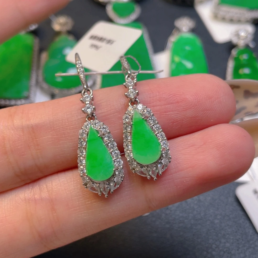 翡翠银S925镶嵌颈饰