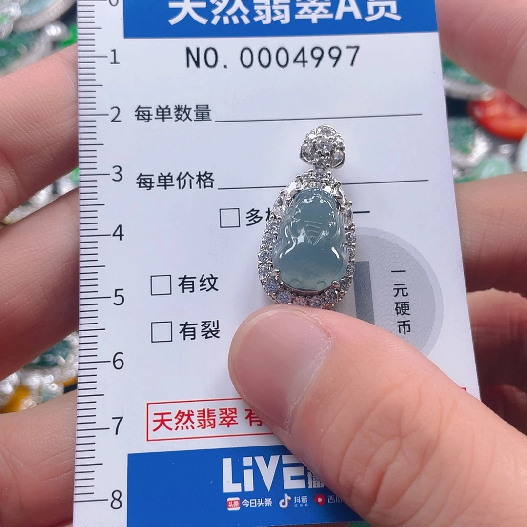 翡翠未镶嵌吊坠(不含链)