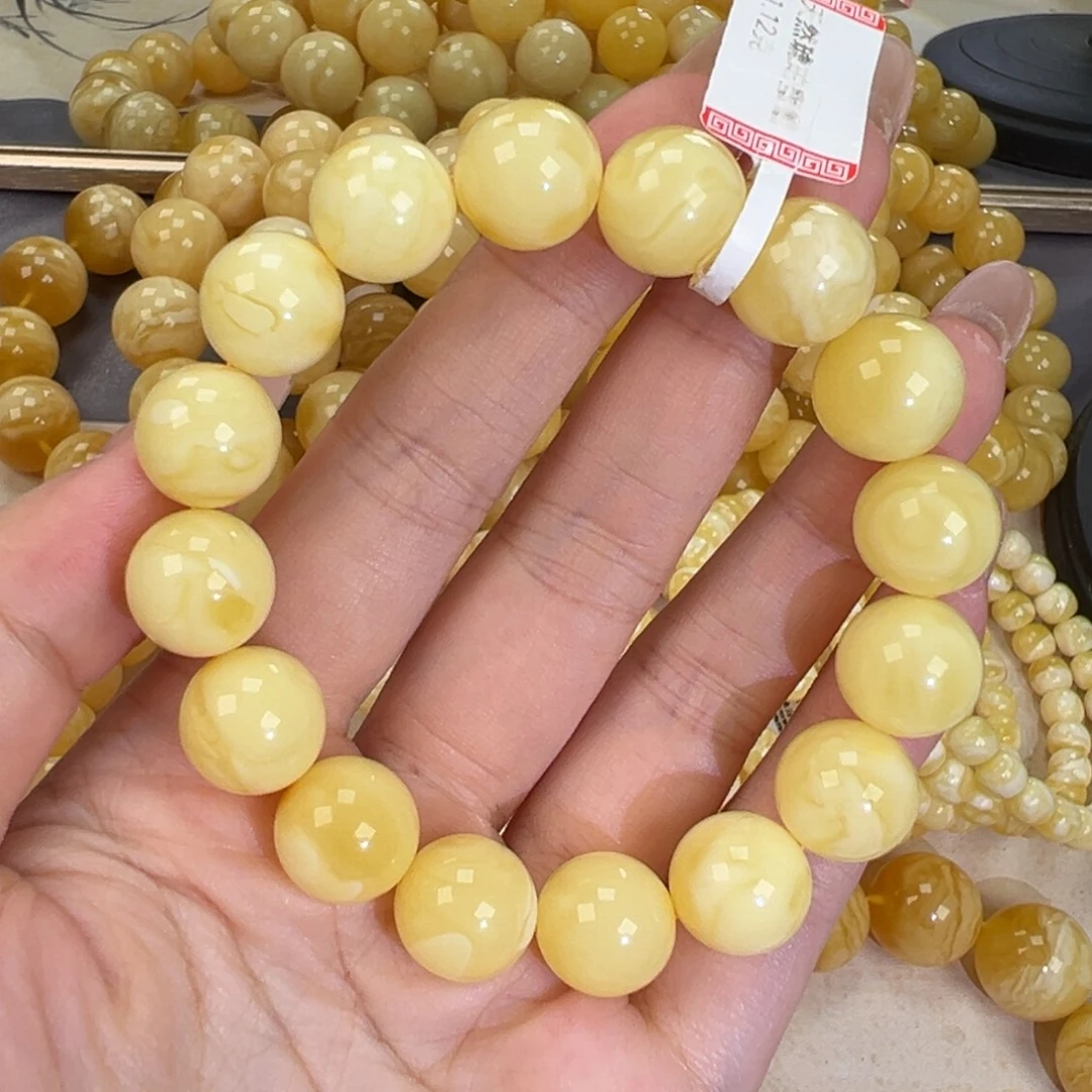 手链琥珀未镶嵌21.2白蜡