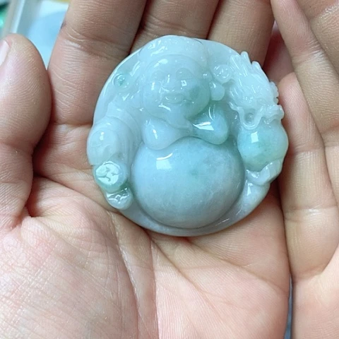 翡翠颈饰未镶嵌天然缅甸翡翠a货