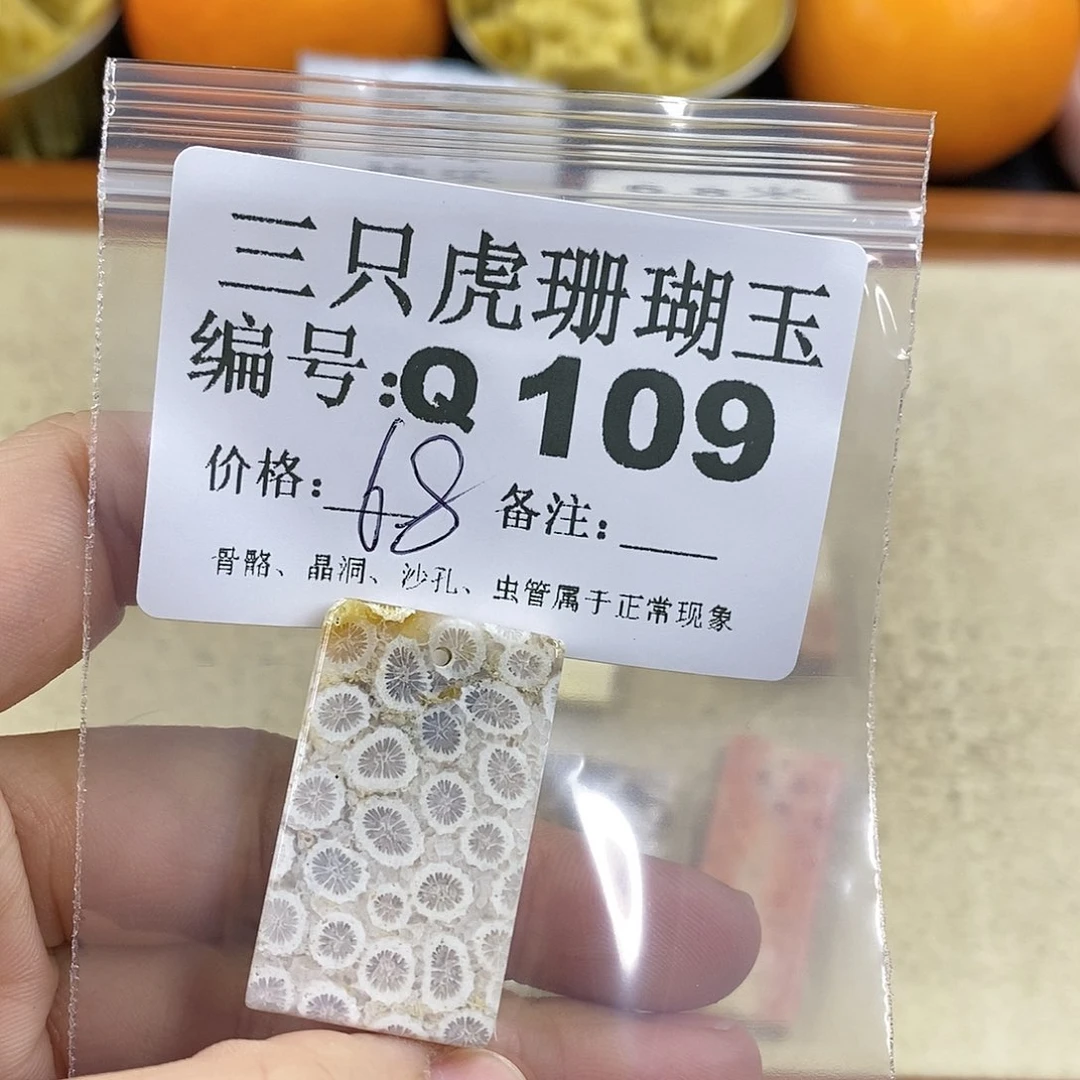 硅化珊瑚（珊瑚玉）1未镶嵌小*