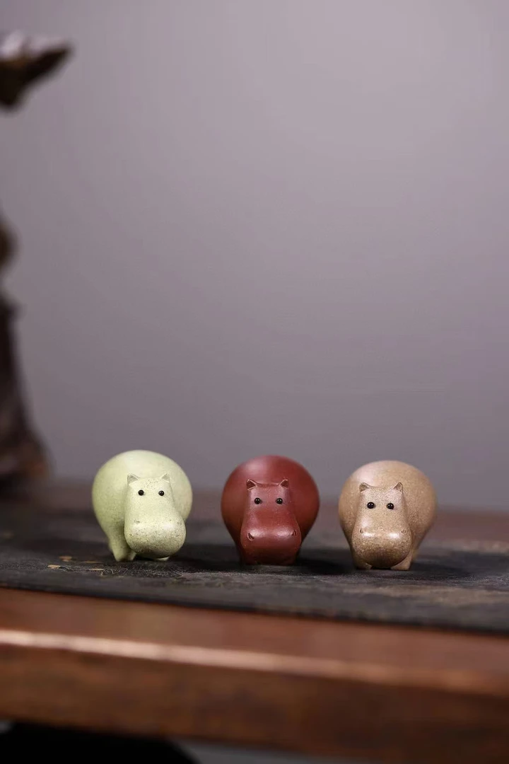 精工雅器：河马（雕塑茶宠）