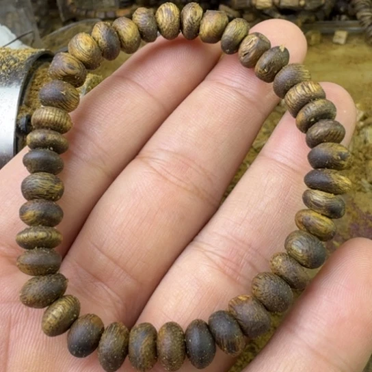 沉香沉香碎屑8mm随行算盘珠