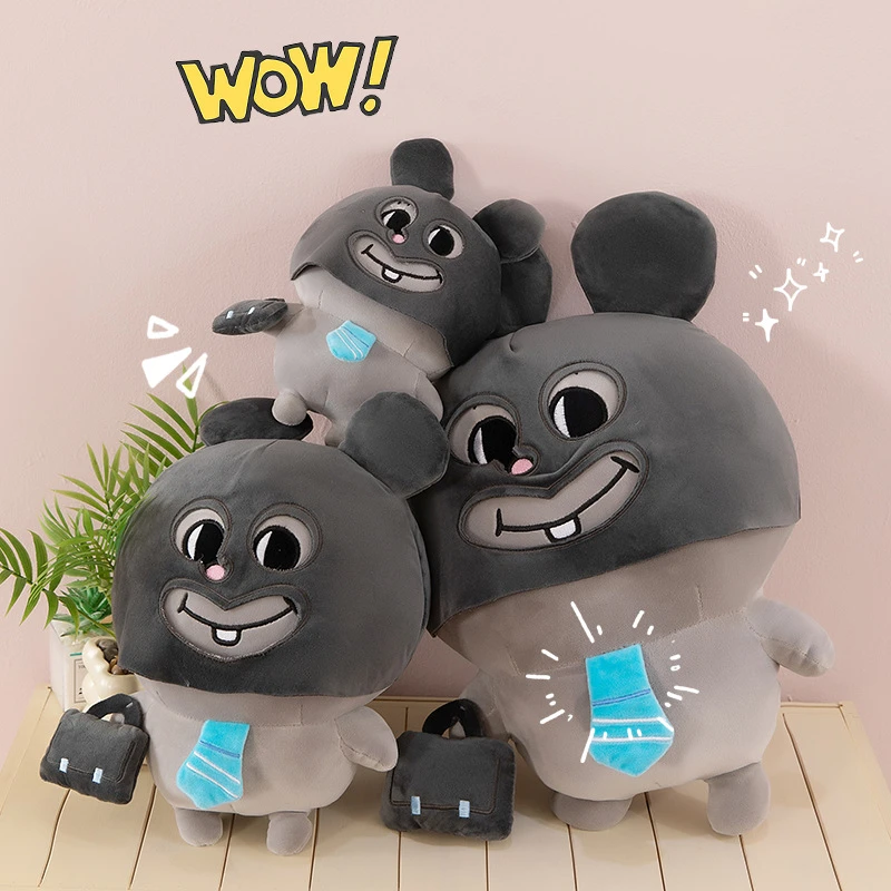 偷感头套大鼠毛绒玩具公仔可爱布娃娃睡觉抱枕生日礼物