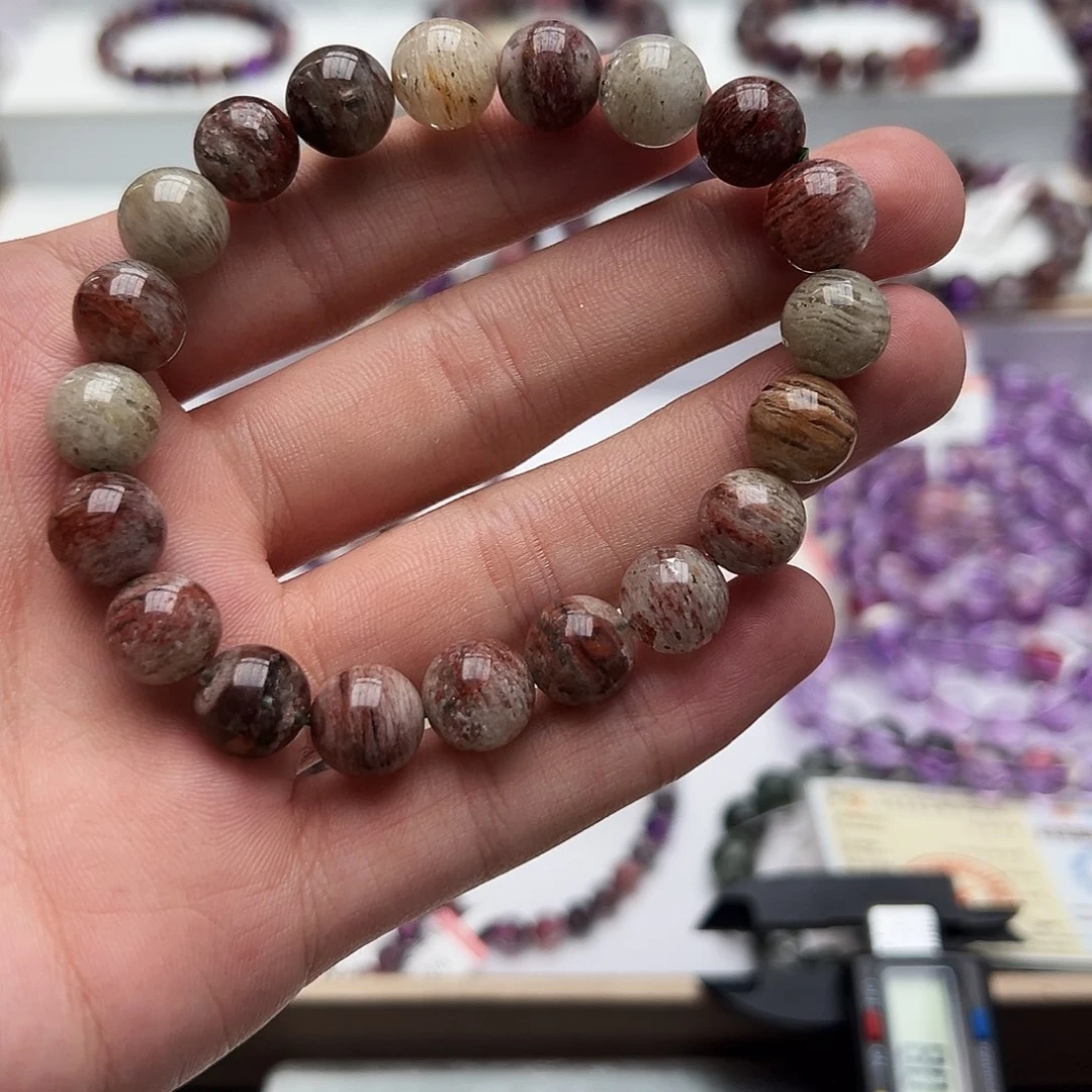 未镶嵌手链水晶莫奈花园四季幽灵单圈