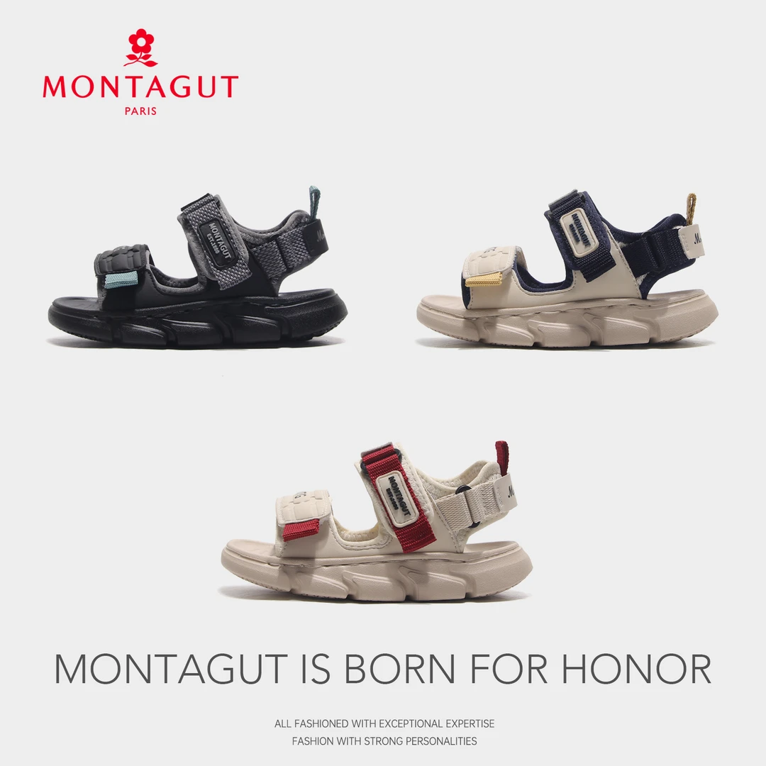 【Montagut梦特娇】2025夏季新款男女童沙滩凉鞋儿童户外运动凉鞋