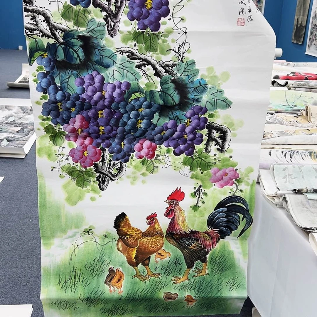 国画宣纸纯手绘字画