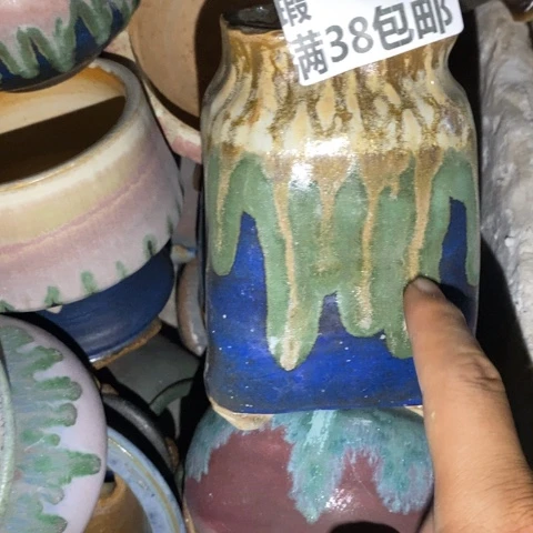 哈***！罐6434 微瑕38包邮景德镇陶瓷