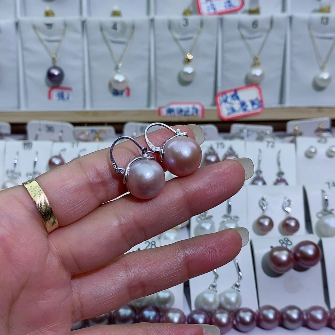 淡水珍珠银S925镶嵌吊坠(赠链)