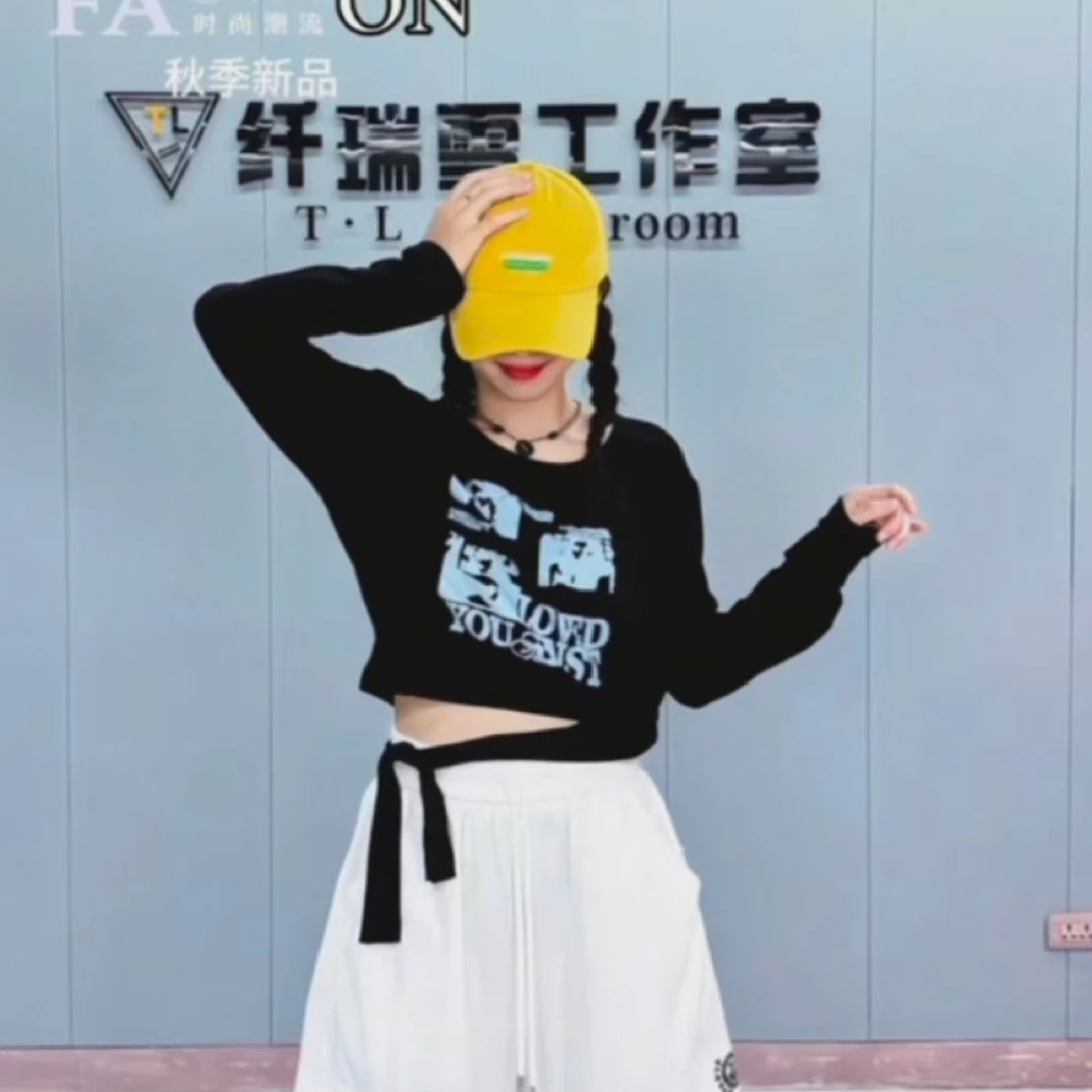 纤瑞雪春秋宽松短款莫代尔棉T恤529