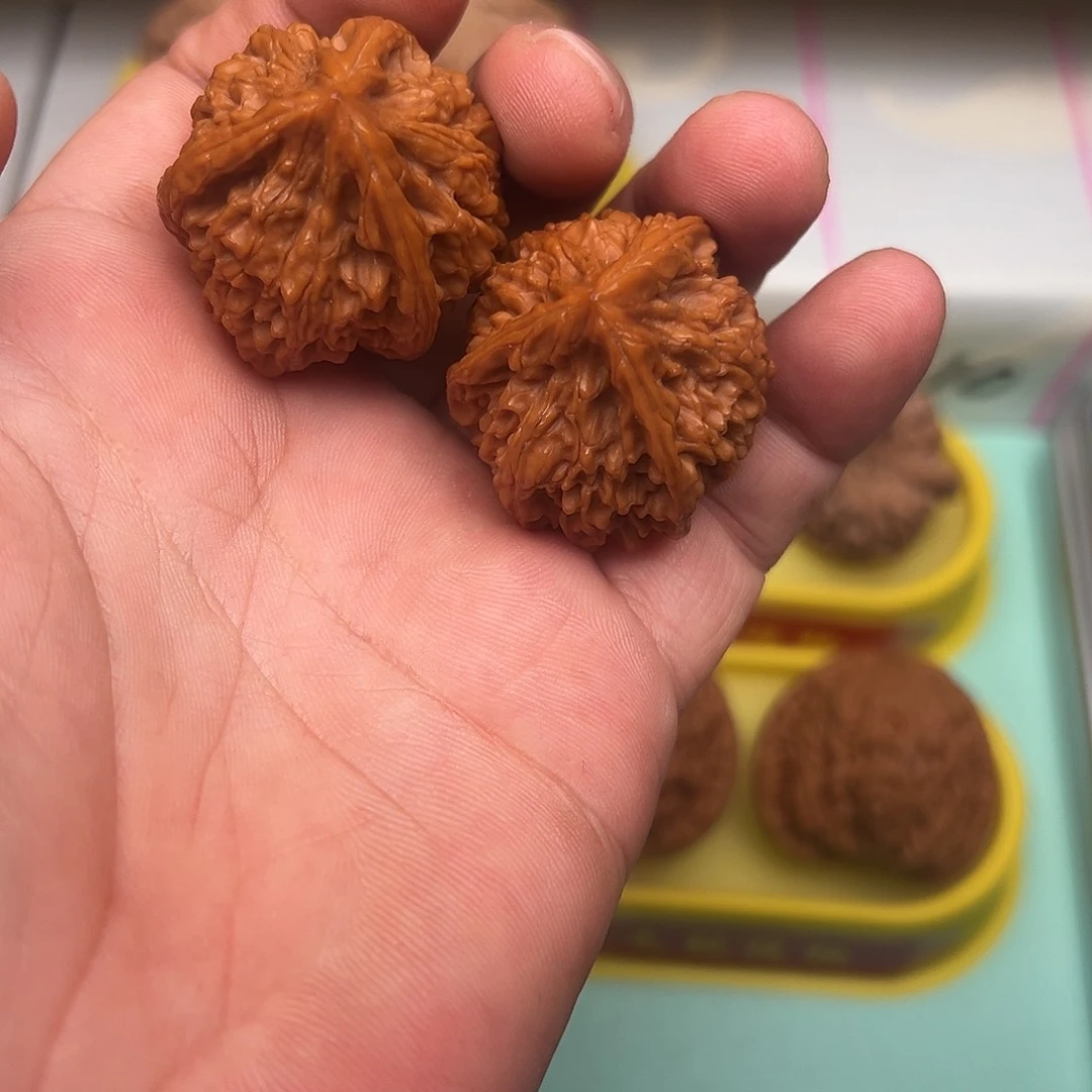 吊坠文玩核桃文山三棱34