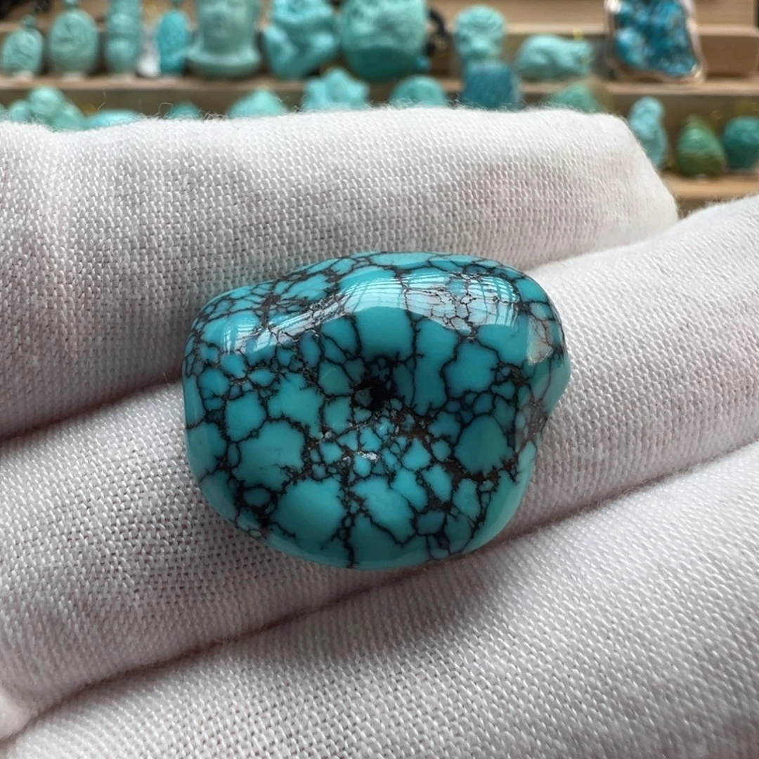 绿松石未镶嵌配饰19.9*22.7