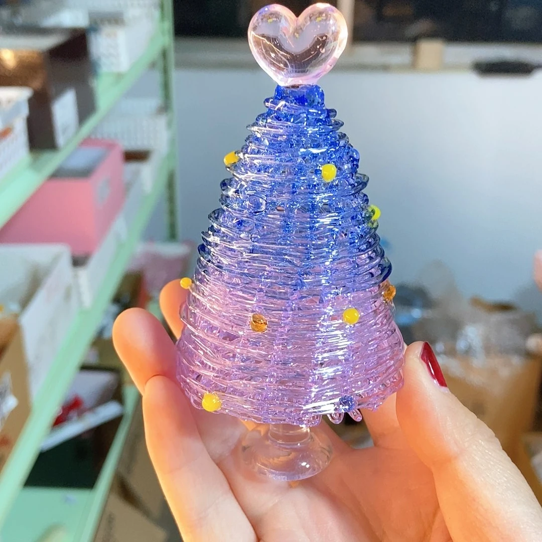 琉璃手工艺品紫罗兰