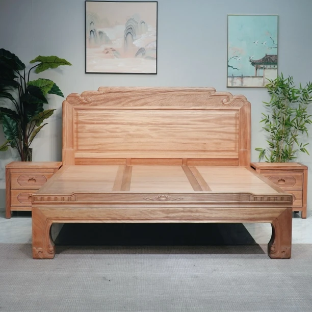 木蜡油实木床专拍