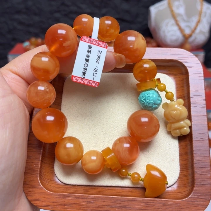 蜜蜡未镶嵌手链手串