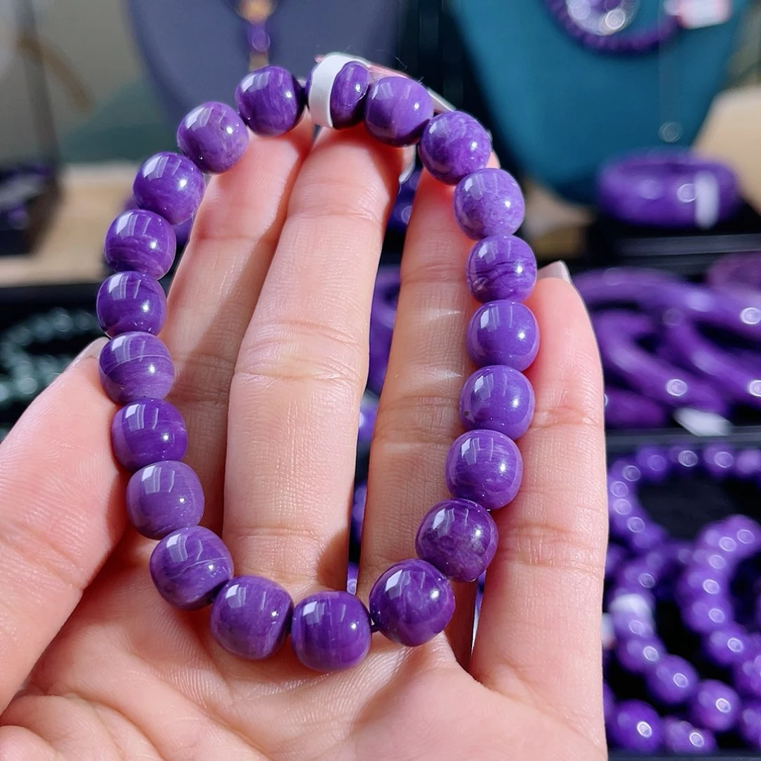查罗石（紫龙晶）手串9未镶嵌