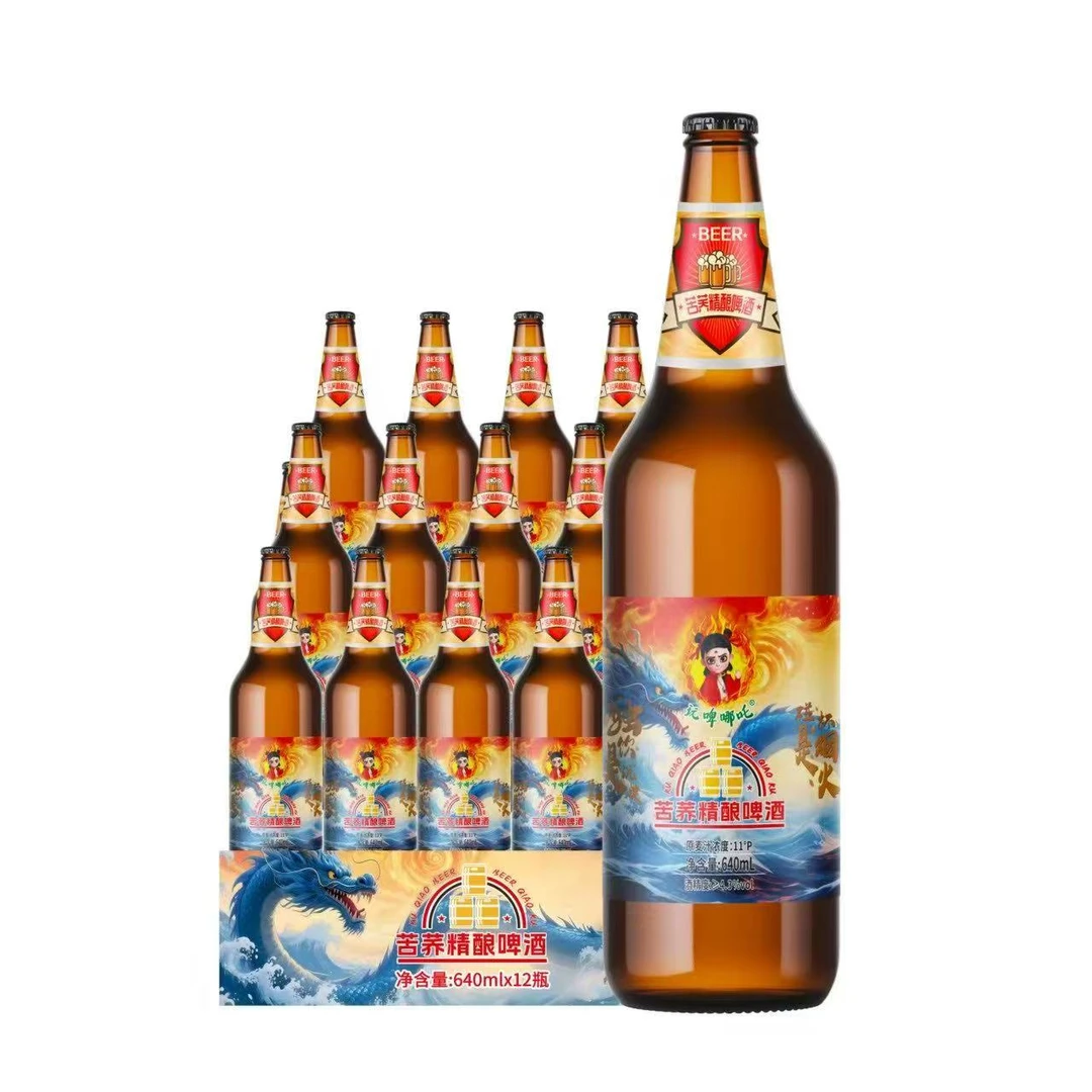 顽皮哪吒苦荞精酿640ml×12瓶