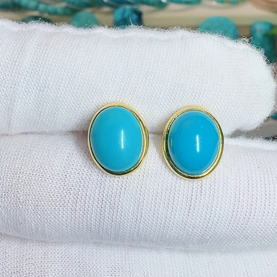 绿松石18K金镶嵌珠宝奇石