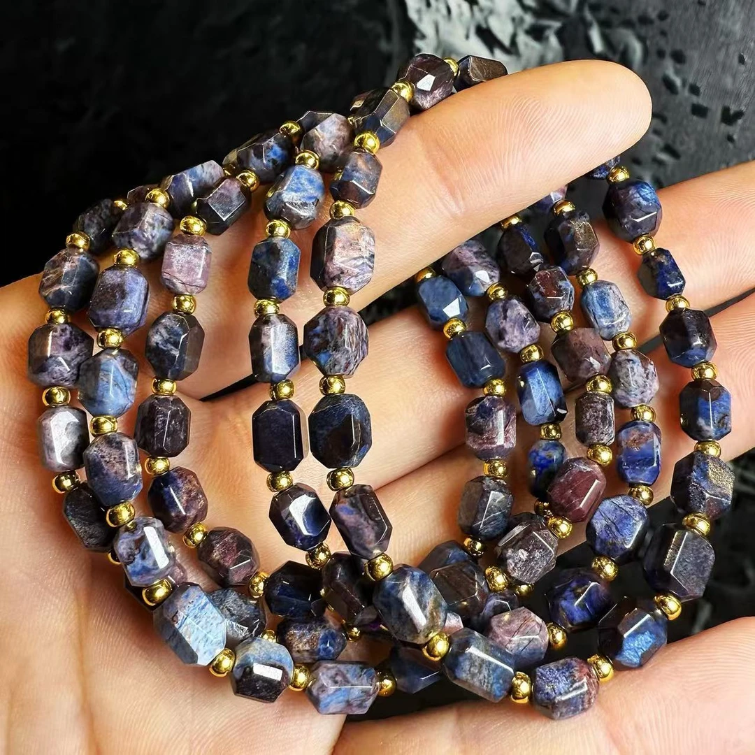 【皇后甄选】C010504 辰砂DIY星际蓝钻切手串-多样性发一