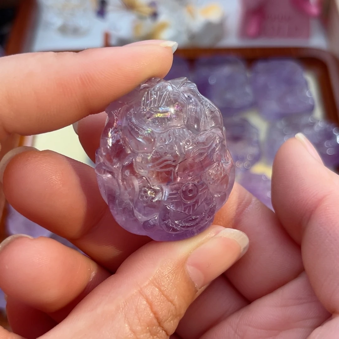 水晶颈饰未镶嵌吢*紫水九尾9