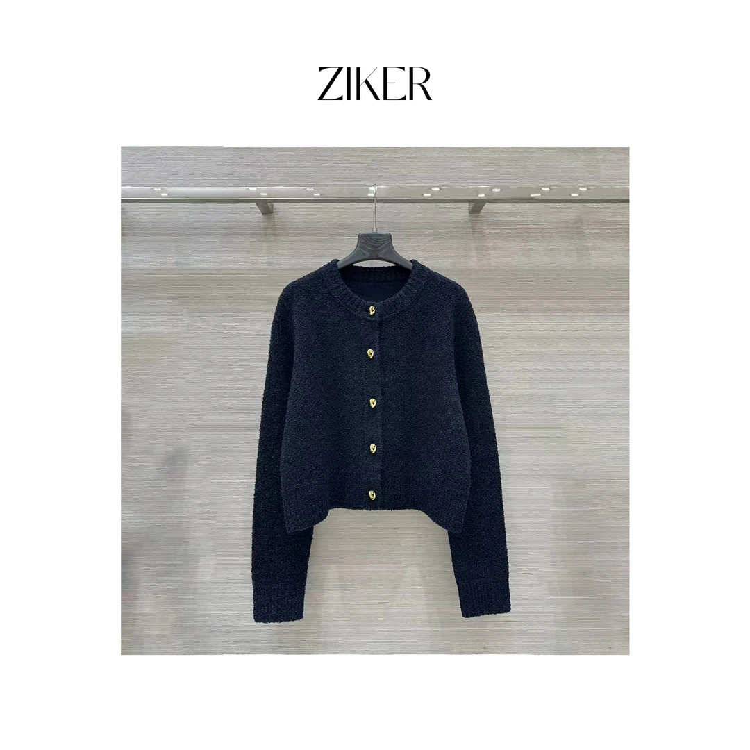 ZIKER｜BV25早春圆领针织开衫