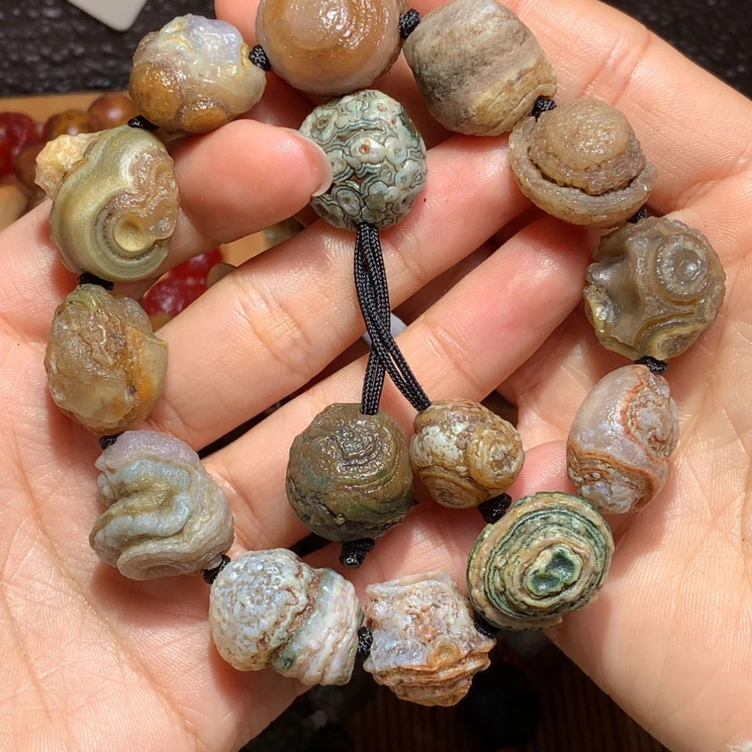 未镶嵌玛瑙/玉髓珠宝半成品