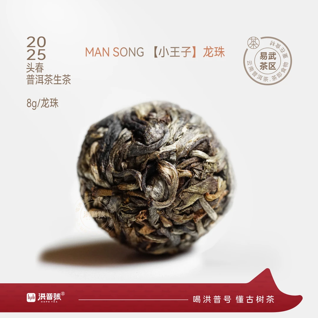 洪普号2025春易武 MAN SONG 【小王子】普洱茶生茶 龙珠
