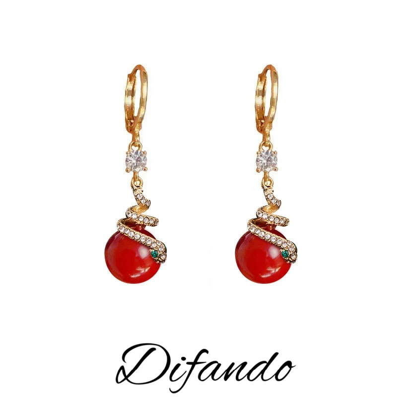 蒂梵朵Difando【赤霓衔珰】耳扣LY0028