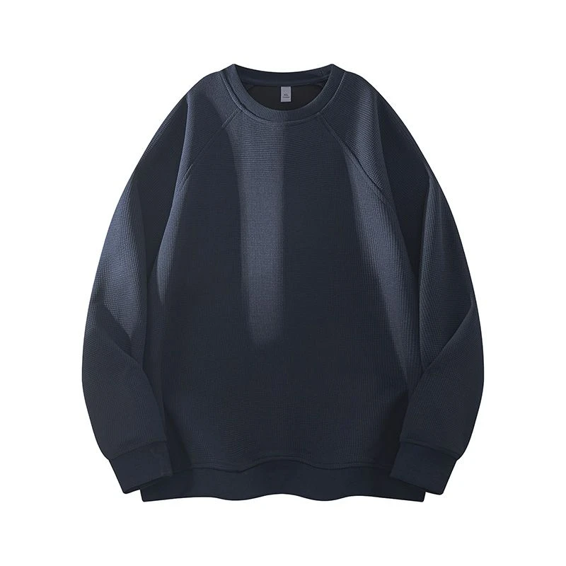 【新款玉米粒质感 7色】纯色基础款卫衣2025秋季男宽松圆领打底衫